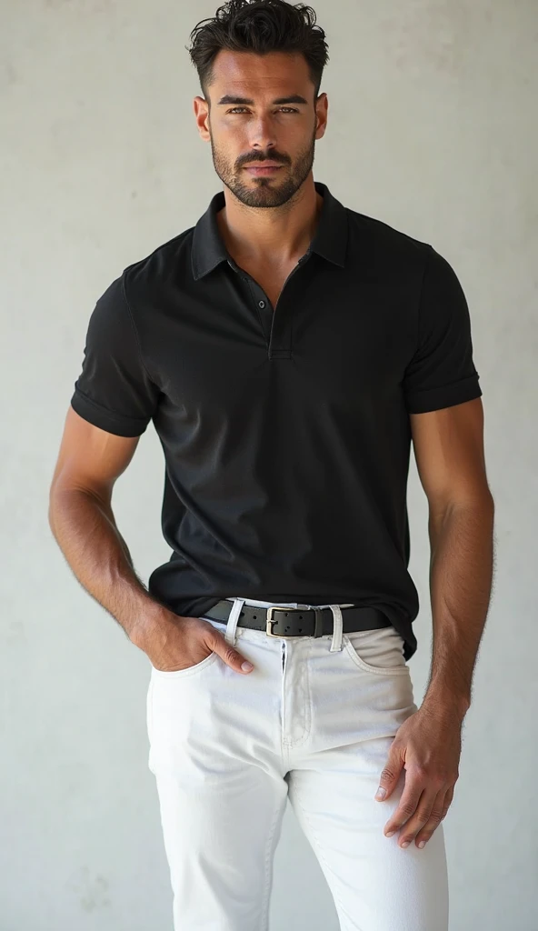 HX Oversized Crewneck Polo T-Shirt | Premium Streetwear for Men – 4 Colors