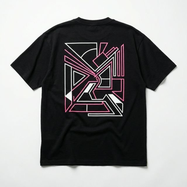 Oversized Graphic Tee - Black